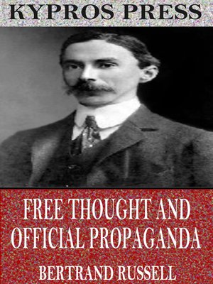 cover image of Free Thought and Official Propaganda